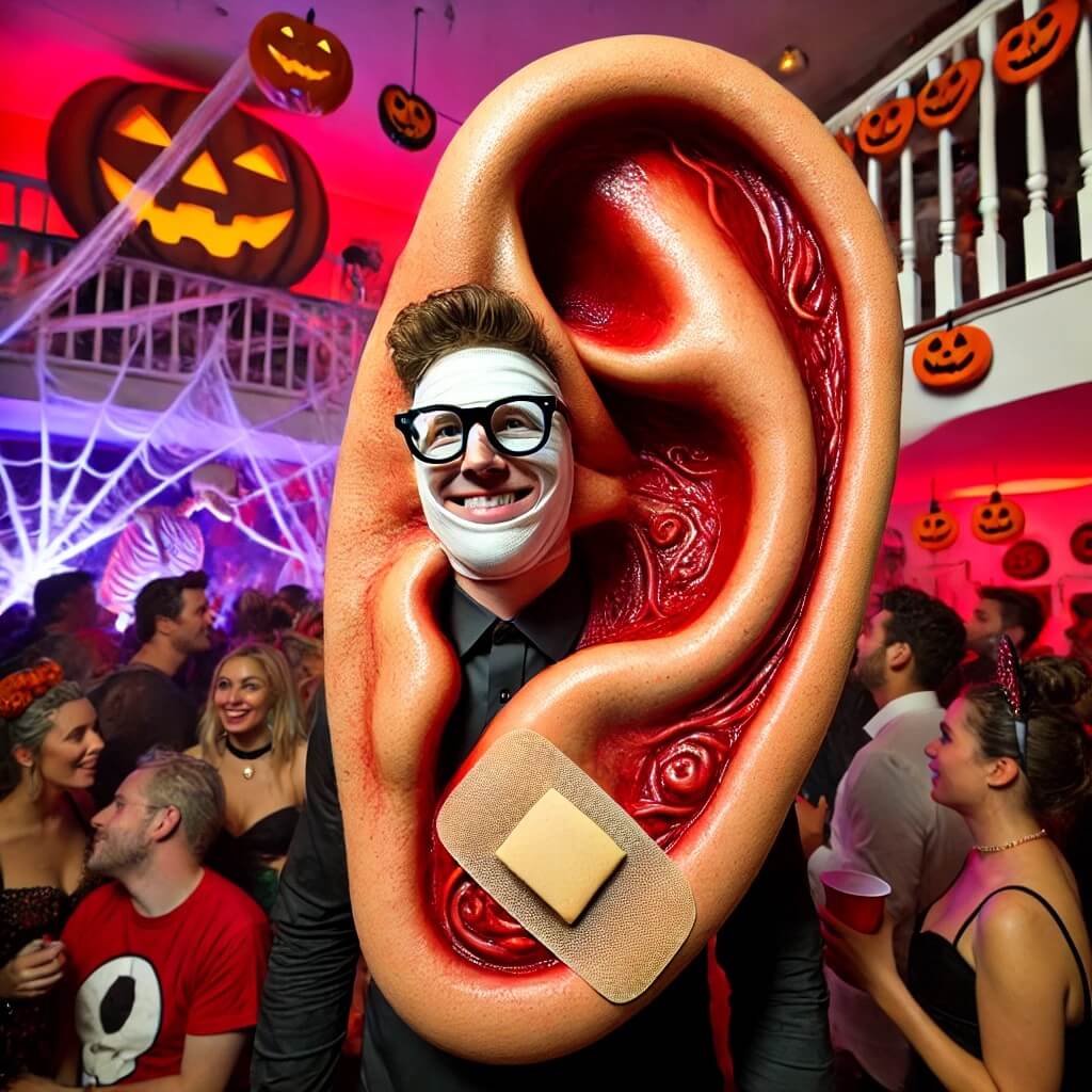 trump ear costume